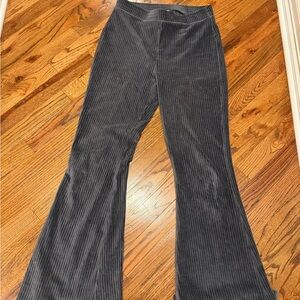 AERIE Charcoal Corduroy Trousers